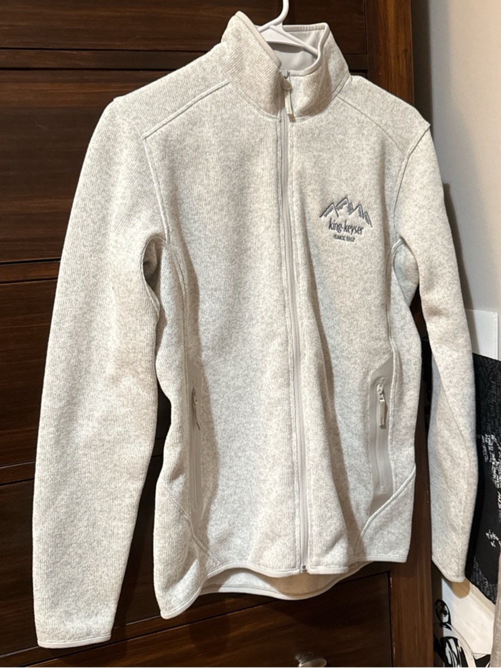 Arc'teryx women's light heather gray full-zip fleece jacket